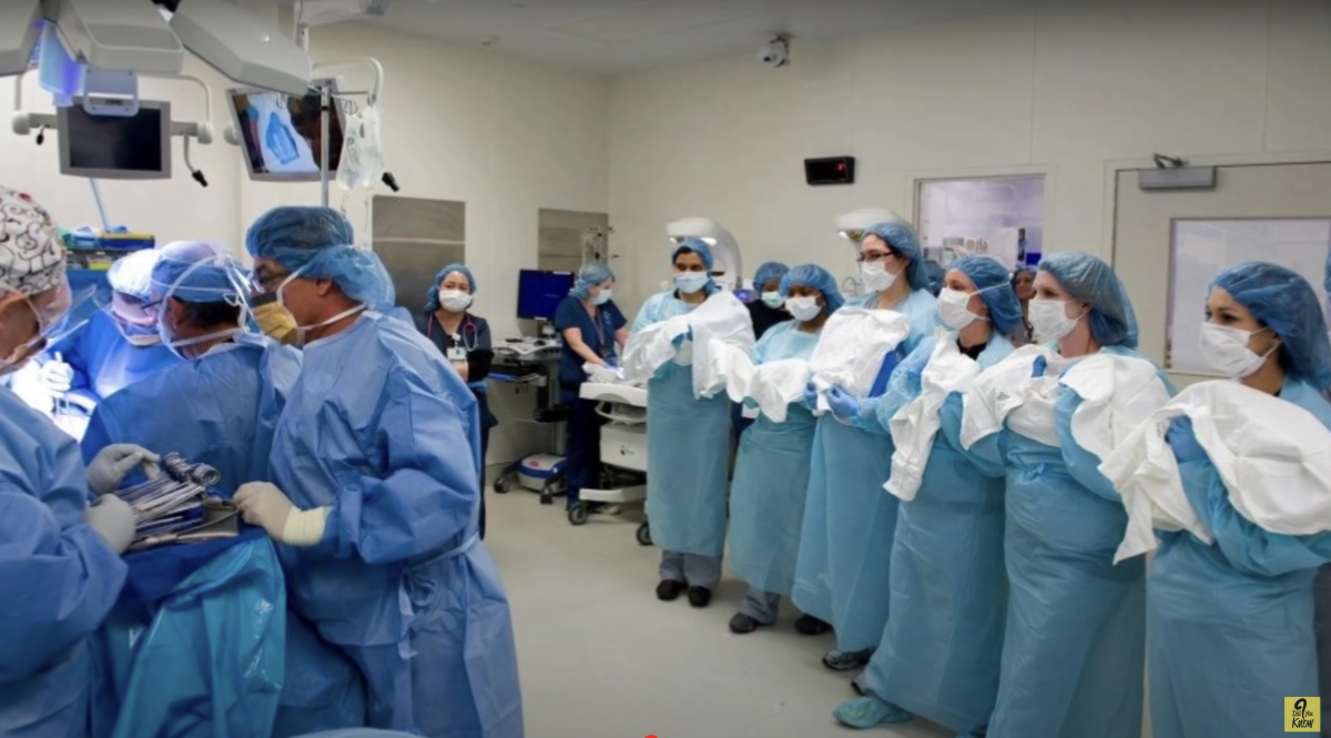 Doctors and nurses in the operating room preparing for sextuplets, Photo Credit: Did You Know